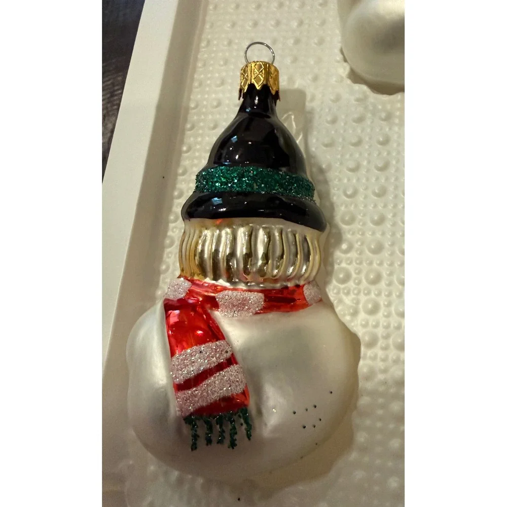 Target snowman glass